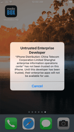 Install MediaBox on iPhone
