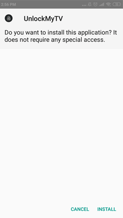 Install UnlockMyTV on Android Smartphones