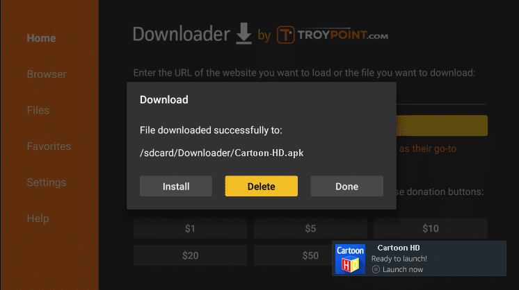 Install Cartoon HD on Firestick