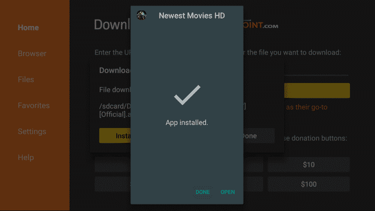 Install Newest Movies HD on Firestick