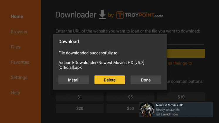 Install Newest Movies HD APK on Firestick