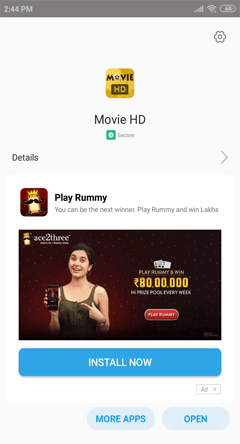 Install Movie HD APK on Android Smartphones