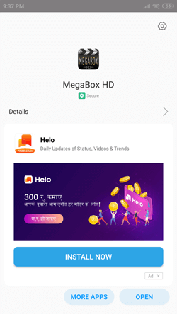 Install MegaBox HD on Android Smartphones